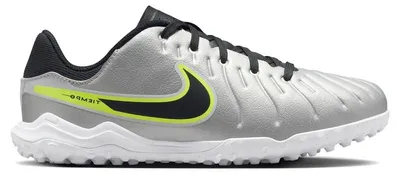 Zdjęcie produktu dla Nike Tiempo Legend 10 Academy TF, kolor: srebrny metalik, żółty, czarny (rozmiar dla młodzieży - GS), rozmiar EU 35.5
