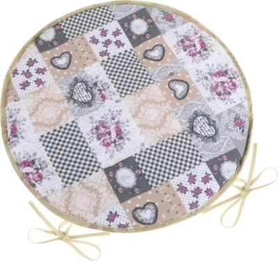Obrázok produktu pre DITA okrúhly hladký sedací vankúš – priemer 40 cm – sivý, béžový, bordový