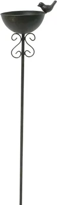 Produktbild von Vogel Futterplatz Vogel Metall braun 18,5x14,5 H110,5cm Futterstation Vogeltränke