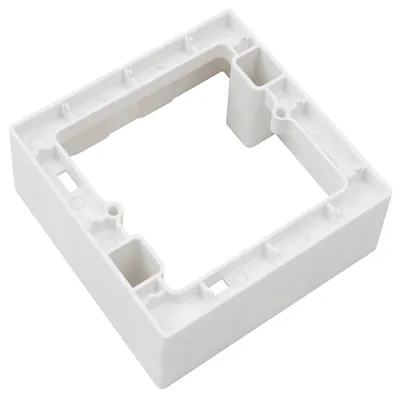 Produktbild von Aufputz Rahmen McPower | Flair | 80x80x35mm, mit Montagebohrung in weiß