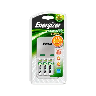 Produktbild von Energizer MAXI Charger 2000MAH Chvcm Steckerladegerät f?r 4 Akkus, 2000 mAh Kapazit?t, 960 min Ladedauer