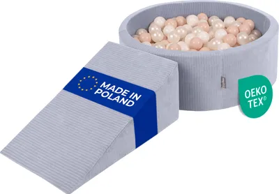 Produktbild von KiddyMoon Spielplatz Aus Schaumstoff Für Kinder mit Bälle Waschbare Bezug