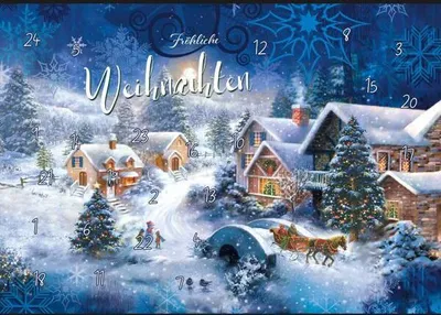 Produktbild von Adventskalender - A5 - Glückwunschkarte im Format 16 x 21