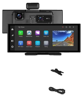 Zdjęcie produktu dla Carplay, radioodtwarzacz multimedialny, ekran dotykowy 10,25 cala, obsługa CarPlay i Android Auto, karta pamięci 64 GB