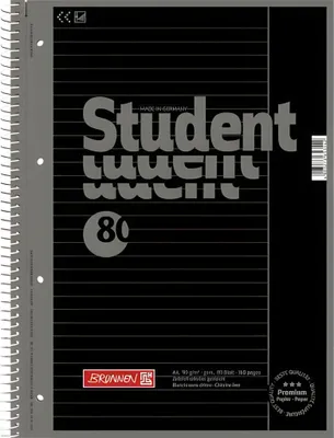Produktbild von BRUNNEN Collegeblock A4 onyx liniert Lineatur 25 1067925190