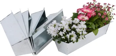 Produktbild von UNUS 6x Blumenkasten Balkonkasten Einsatz für Europalette Pflanzkasten 38cm