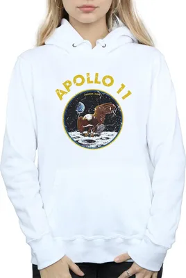 Produktbild von NASA - "Classic Apollo 11" Kapuzenpullover für Damen BI2201 (M) (Weiß)