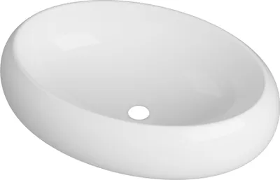 Image de Lavabo de salle de bains en céramique blanc 61 x 41,5 cm avec plan de travail Ovelo