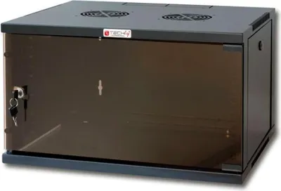 Zdjęcie produktu dla Techly I-CASE ER-1009B45, Szafa wisząca, 9U, 50 kg, Zamek, Regulowane nóżki, Zarządzanie okablowaniem