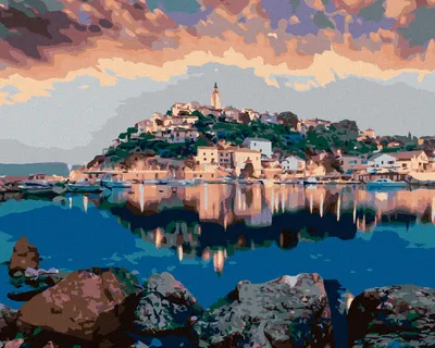 Produktbild von Zuty - Malen nach Zahlen - STADT VRBNIK, 40x50 cm, ohne Keilrahmen