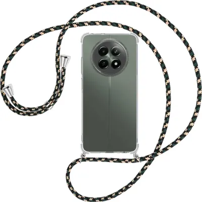 Produktbild von Handykette Backcover-Schutzhülle mit Band (Metall silberfarben) für Realme 12 5G / 12X 5G - camouflage