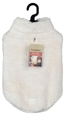 Produktbild von Flamingo Hundepullover Fergi weiß, Rückenlänge: 40 cm