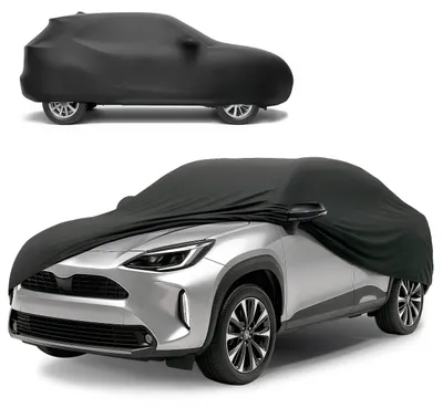 Immagine prodotto di WALSER copertura auto interna elastica, copertura auto invernale, copertura garage auto antipolvere, telone auto invernale, copertura garage auto invernale, copertura per auto, telone SUV/VAN misura 7 nero