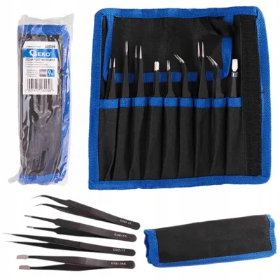 Obrázek produktu pro GEKO Pinzety antistatické, sada 9 ks - G02709