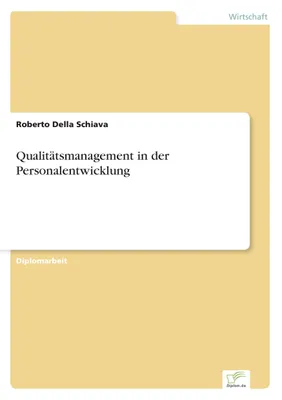 Produktbild von Qualitätsmanagement in der Personalentwicklung
