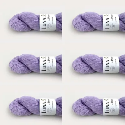 Image de 6 pelotes de Luna by Permin – 100 % laine vierge recyclée (sans mulesing et e Oeko-Tex) (17 violet clair)
