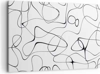 Produktbild von Bild auf Leinwand - Leinwandbild - Einteilig - Linie nichts Muster - 120x80cm - Wand Bild - Wanddeko - Wandbilder - Leinwanddruck - Bilder - Wanddekoration - Leinwand bilder - Wandbild - AA120x80-5054
