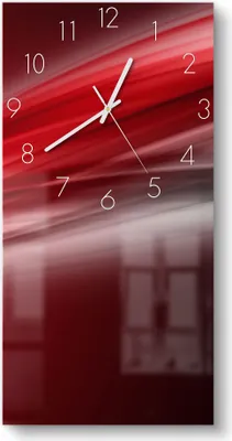 Zdjęcie produktu dla DEQORI szklany zegar 30x60 cm cyfry "Energetyczny ogon" zegar ścienny szklany zegar cichy design