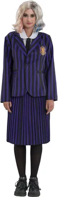 Produktbild von Wednesday Schuluniform schwarz-violett für Frauen Größe: M