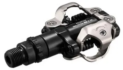 Zdjęcie produktu dla Shimano SPD SM-SH51, pedały PD-MT520 z klamrami, kolor srebrny. Jeden rozmiar