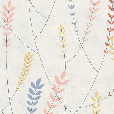 Produktbild von Profhome 791462-GU Landhaus Tapete Floral matt grau blau rosa gelb 5,33 m2