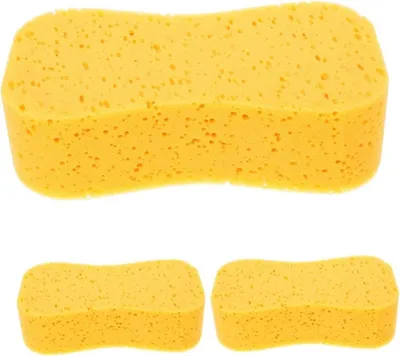 Image de 3 éponges XL pour l'extérieur 218x116x66 cm - éponge universelle pour l'intérieur - éponge de lavage pour le lavage et l'entretien des voitures - éponge universelle très absorbante - éponge de nettoyage - éponge pour carrelage