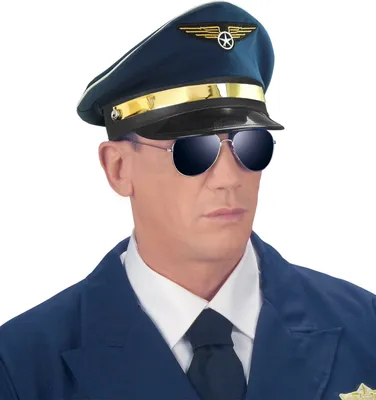 Obrázek produktu pro Pilotní čepice - Pilotní čepice - Pilotní čepice letec kapitán kostým strana