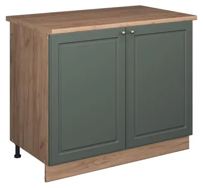 Obrázek produktu pro Skříňka pod dřez Vicco Fame-Line Zelená zlatá země/Zlatý mocný dub 100 cm, PD Dub, Model 61966