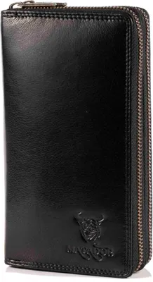 Produktbild von MATADOR MADRID Damen Geldbörse RFID Portemonnaie Leder Schwarz