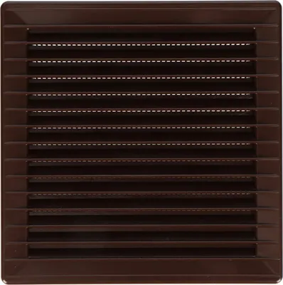 Image de Grille Aération Carrée Moustiquaire Aération Encastrée Abs Brun Anti-insectes - Edm