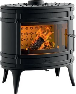 Image de Poêle à bois fonte 8kw anthracite - Invicta - 6483-04-1 - mandorin
