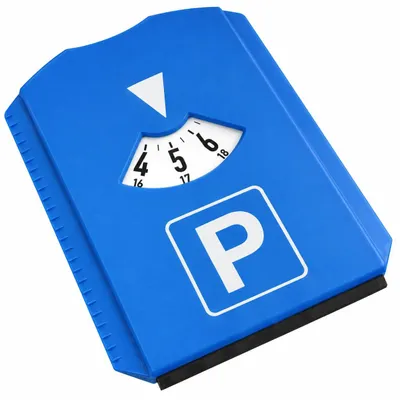 Produktbild von Parkscheibe Eiskratzer Gummirakel - 15,5 x 11,8 cm - Für das Auto