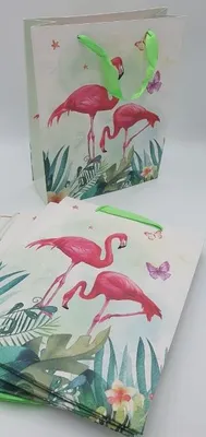Zdjęcie produktu dla torebka prezentowa 12szt  FLAMING 26X32X10cm DC2201