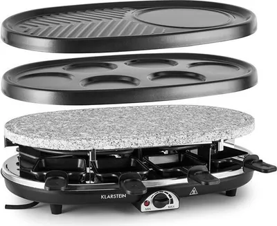Obrázok produktu pre Klarstein Steaklette All-U-Can Grill, raclette gril, 1500 W, 8 osôb, panvice