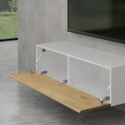 Produktbild von doporro TV Lowboard hängend Fernsehschrank Wohnzimmer | TV-Schrank hängend Fernsehtisch Hängeschrank 120cm Fernsehschrank02