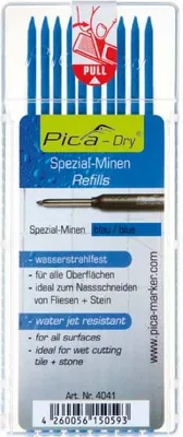 Produktbild von Pica Tieflochmarker DRY Spezialminen blau 4041