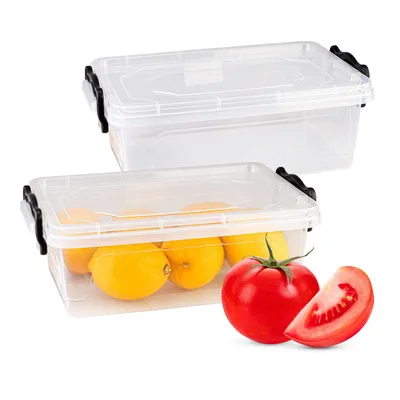 Produktbild von SuperButelki.pl – Frischhaltebehälter, 2000 ml, MULTIBOX, 2 Liter, mit Deckel, LUNCHBOX – funktional und praktisch in der Küche, vielseitig einsetzbar
