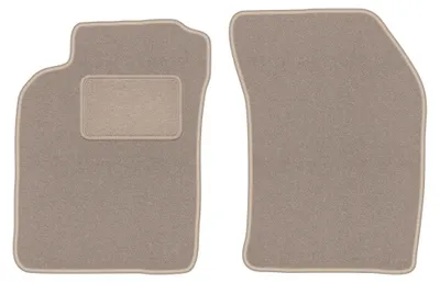 Produktbild von Velours-Fußmatten Vorne für Nissan Almera N15 1995-2000 (Schrägheck/Limousine) – 2-tlg, Beige, passgenau – Wielganizator LUX