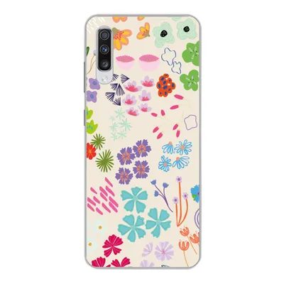 Produktbild von MuchoWow® Handyhülle Schutzhülle Hülle für Samsung Galaxy A70 Blume - Muster - Anemone Silikon Softcase Handy Hülle - Schutzhaube