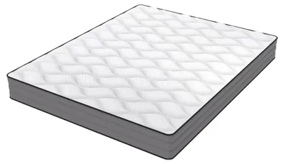 Zdjęcie produktu dla Materac, sprężyny kieszeniowe, ergonomiczna konstrukcja, 180 x 200 cm, biały i szary-a