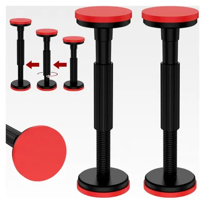 Produktbild von Teleskop-Stützstange, 18–45 cm, 3. Handstützsystem, schnell verstellbar, rutschfest, hohe Härte, Nylon, universal, Schrank-Hebebügel, Stützstange, Teleskopstütze, Türrahmen, Strebenstütze, 2 Stück