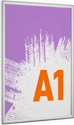 Produktbild von DURABLE Klapprahmen Aluminium OUTDOOR A1, 506023 silber