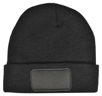 Produktbild von L-Merch - Mütze Label LT1324 (Einheitsgröße) (Schwarz)