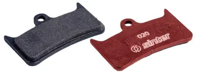 Imagen del producto de Pastillas de freno de disco sinterizadas, modelo 020, marca Hope, orgánicas, estándar para mountain bike, color rojo, juego