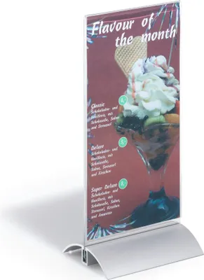 Image de DURABLE Présentoir de table PRESENTER 1/3 A4 portrait, Transparent, 858719