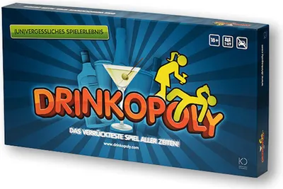 Produktbild von Drinkopoly Trinkspiel Saufspiel Partyspiel Gesellschaftsspiel Brettspiel deutsch NEU