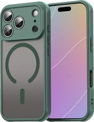 Produktbild von Matte Case Magsafe für iPhone 17 Pro Max Schutzhülle Kratzfest Passgenau in Grün