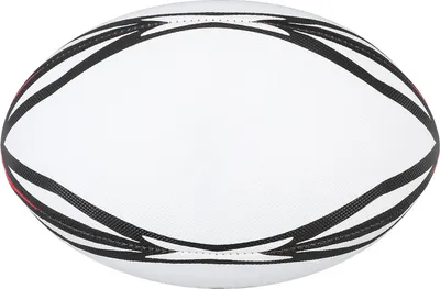 Immagine prodotto di Pallone da rugby gonfiabile, misura 9, bianco, in PVC ad alta elasticità, per allenamenti e competizioni