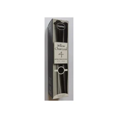 Produktbild von Coates Weidenkohle, 12–14 mm, extra dick, 4er-Pack