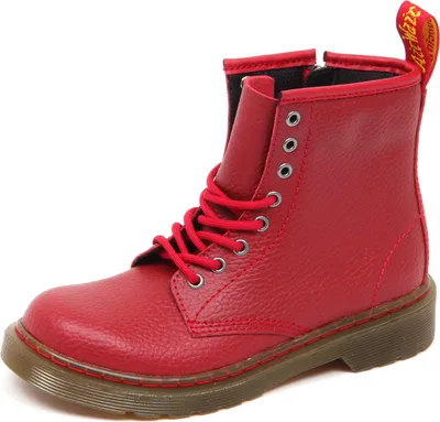 Imagen del producto de D9970: Bota infantil anfibia, marca Dr. Martens, color rojo